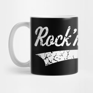 Rock 'n' Roll Vintage White Mug